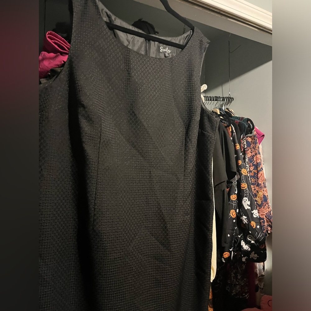 Black corporate pencil dress